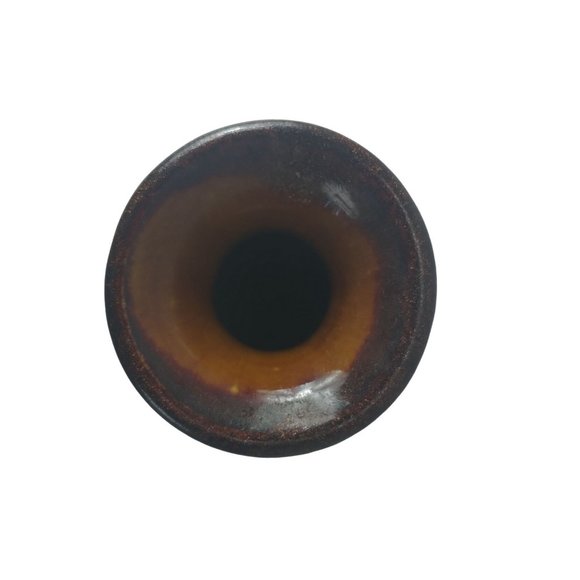 Expressions Hosley Mini Green Ceramic Colorful Glittery Pottery Bud Vase 4.5" - Picture 6 of 7